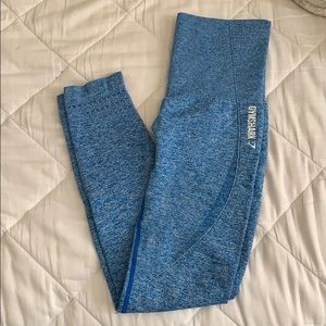 GymShark Blue Marl Seamless Leggings